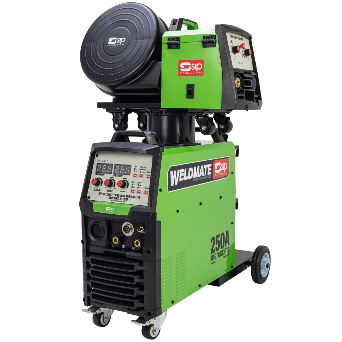 SIP WELDMATE® PRO 250A MIG/ARC/TIG Synergic Inverter Welder with Separate Wire Feed